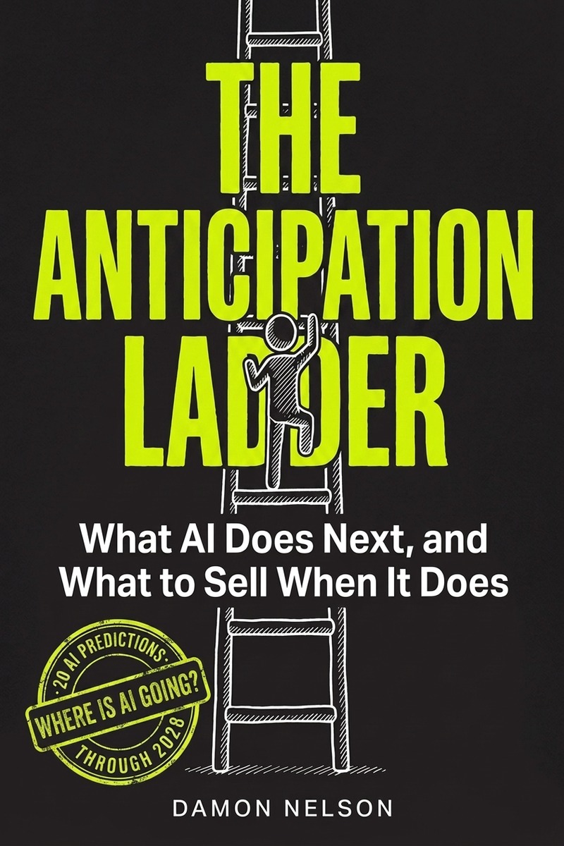 The Anticipation Ladder book cover by Damon Nelson, available now on Amazon
